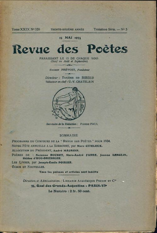 Revue des poètes n°320 - Collectif -  La revue des poètes - Livre