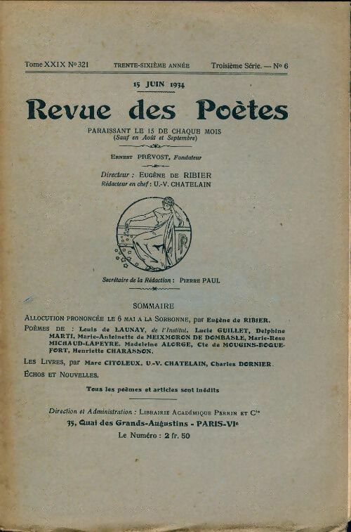 Revue des poètes n°321 - Collectif -  La revue des poètes - Livre