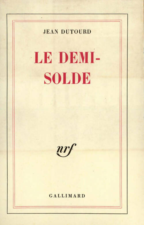 Livrenpoche : Le demi-solde - Jean Dutourd - Livre