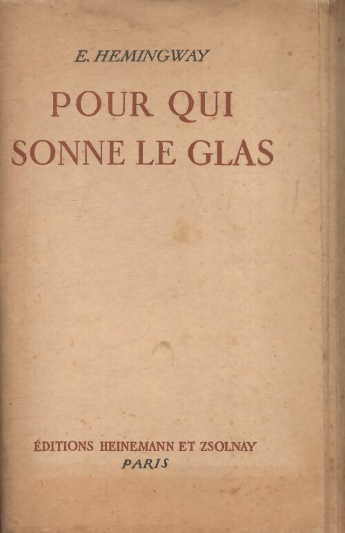 Livrenpoche : Pour qui sonne le glas - Ernest Hemingway - Livre