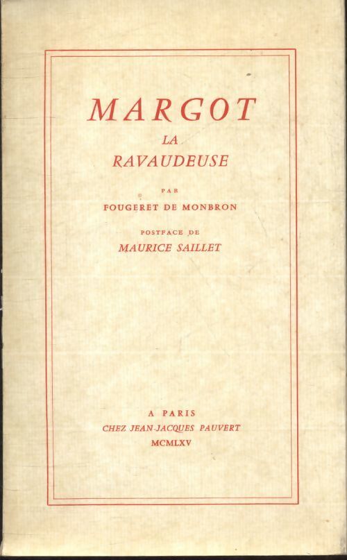 Livrenpoche : Margot la ravaudeuse - Fougeret De Monbron - Livre