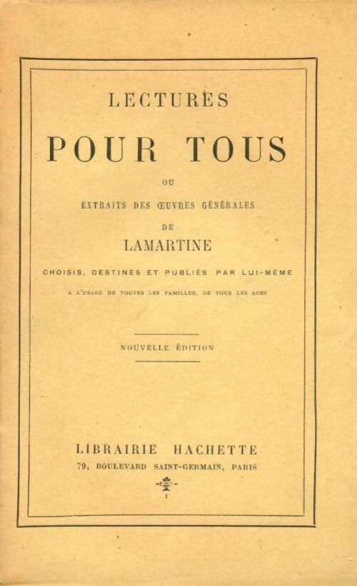 Livrenpoche : Lectures pour tous  - Alphonse De Lamartine - Livre