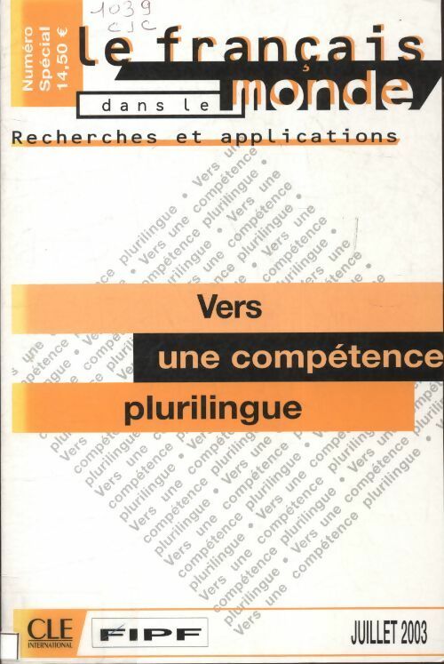 Livrenpoche : Vers une compétences plurilingue - Collectif - Livre