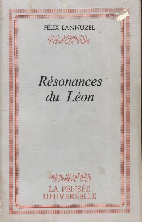 Résonances du Léon - Félix Lannuzel -  La pensée universelle GF - Livre