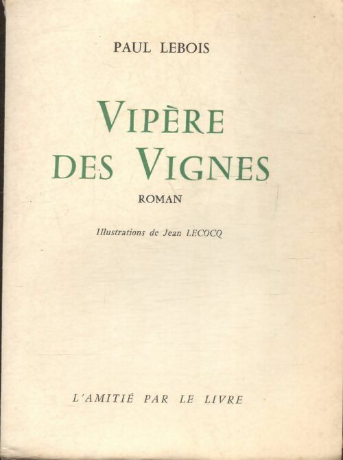 Livrenpoche : Vipère des vignes - Paul Lebois - Livre