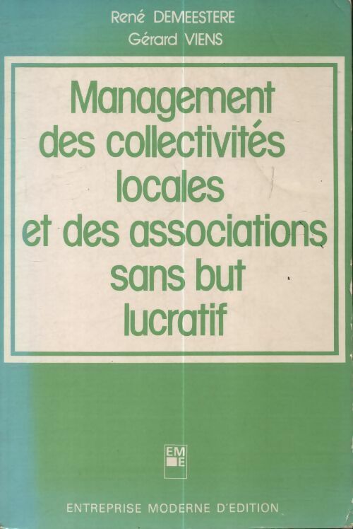 Livrenpoche : Le management des collectivités locales et des associations sans but lucratif - René Demeestère - Livre