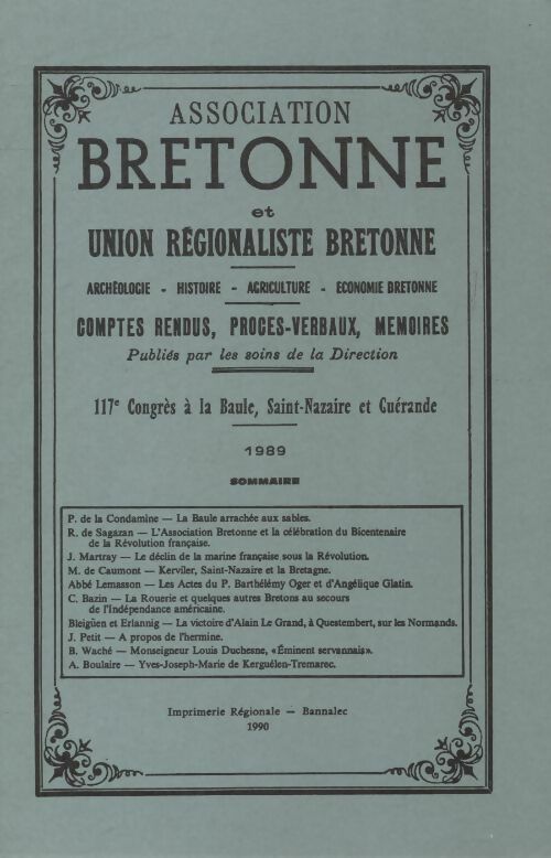 Livrenpoche : Association bretonne 1989 - Collectif - Livre