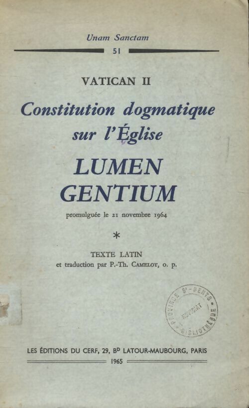 Livrenpoche : Constitution dogmatique sur l'église - Collectif - Livre
