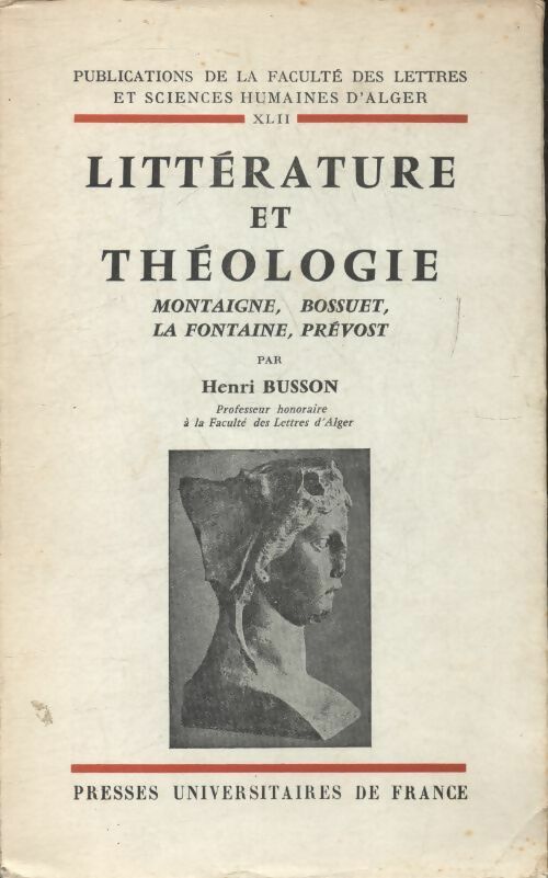 Livrenpoche : Littérature et théologie - Henri Busson - Livre