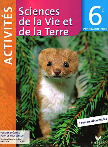 SVT 6e cahier d'activités - Collectif -  Hatier GF - Livre