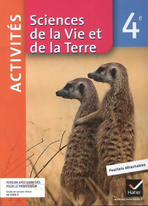 Livrenpoche : Sciences de la vie et de la terre 4e - fichier d'activités - Collectif, Dupuis-M+Courrejou-N - Livre