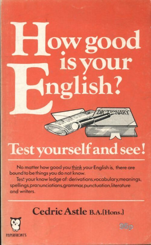 How good is your english ? - Cedric Astle -  Paperfront - Livre