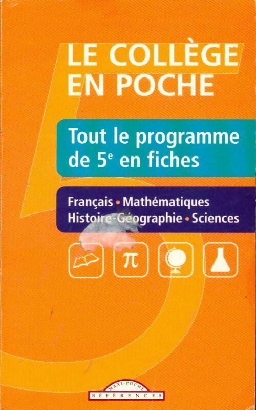 Livrenpoche : Tout le programme de 5e en fiches - Collectif - Livre