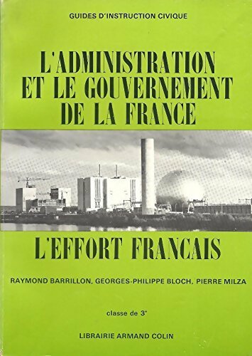 Livrenpoche : L'administration de la France et l'effort français 3 - Collectif - Livre
