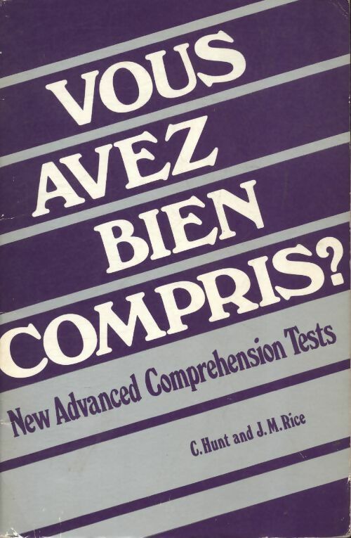 Livrenpoche : Vous avez bien compris? - Catherine Hunt - Livre