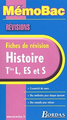 Livrenpoche : Histoire Terminales L; ES et S - Georges Riggi - Livre