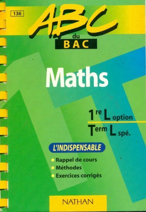 Livrenpoche : Maths 1ère et Terminale L Spécialité - Collectif - Livre