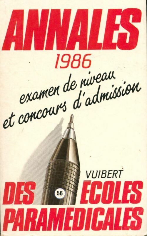 Livrenpoche : Annales des écoles paramédicales 1986 - Collectif - Livre