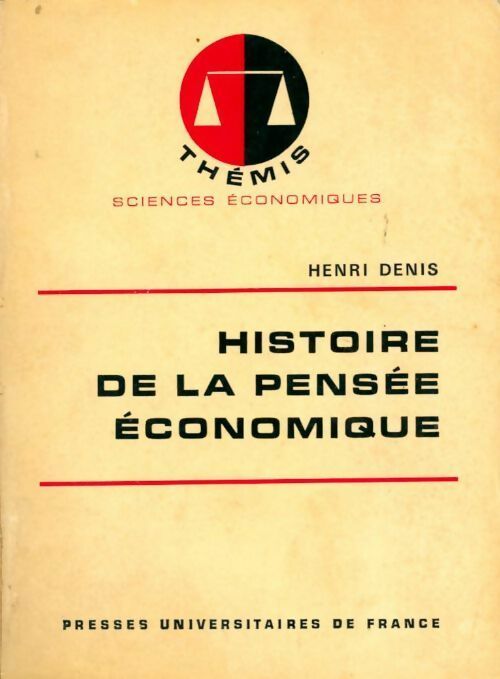 Livrenpoche : Histoire de la pensée économique - Henri* Denis - Livre