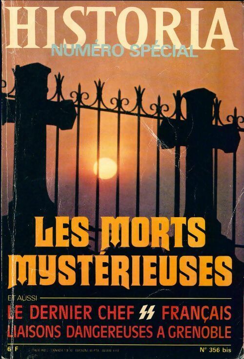 Livrenpoche : Historia spécial n°356 bis : Les morts mystérieuses - Collectif - Livre