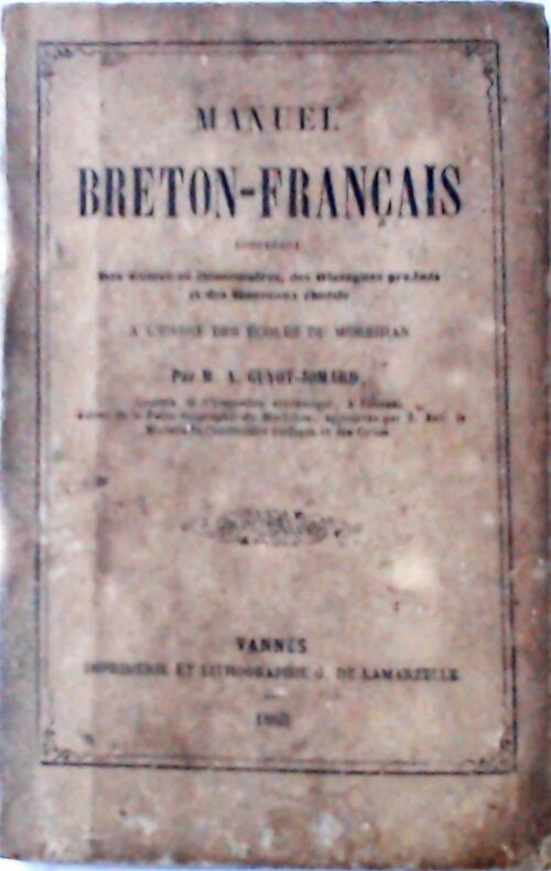 Livrenpoche : Manuel Breton-Français - A. Guyot-Jomard - Livre