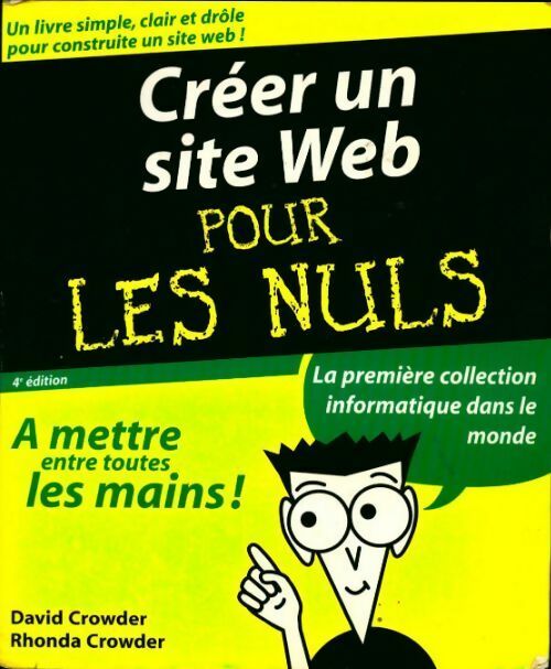 Livrenpoche : Créer un site web pour les nuls - David Crowder - Livre