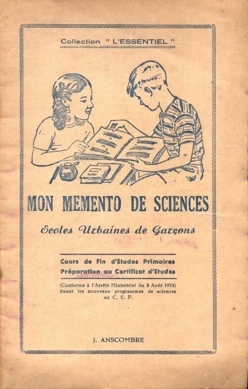 Livrenpoche : Mon mémento de sciences - J. Anscombre - Livre