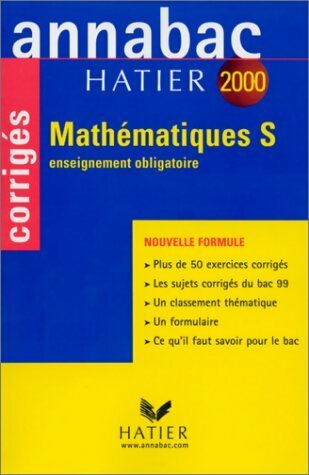 Livrenpoche : Mathématiques S : Enseignement obligatoire sujets corrigés - René Merckhoffer - Livre