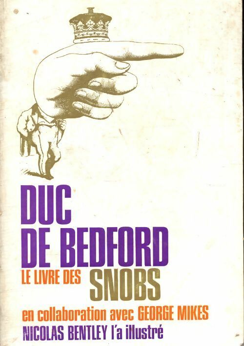 Le livre des snobs - Duc De Bedford -  Stock GF - Livre
