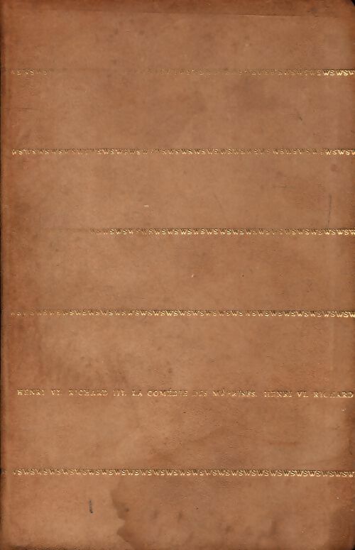 Livrenpoche : Oeuvre complètes Tome I - William Shakespeare - Livre