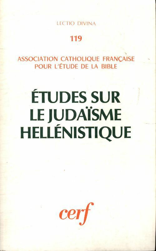 Livrenpoche : Etudes sur le judaïsme hellénistique - Collectif - Livre
