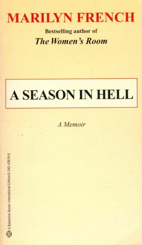 Livrenpoche : A Season in hell - Marilyn French - Livre