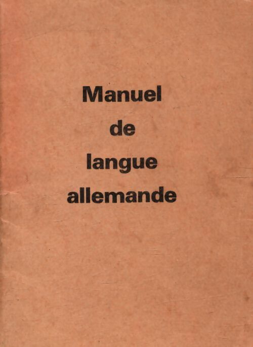 Livrenpoche : Manuel de langue allemande - Inconnu - Livre
