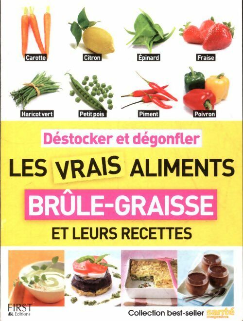 Livrenpoche : Les vrais aliments brûle graisse et leurs recettes - Collectif - Livre
