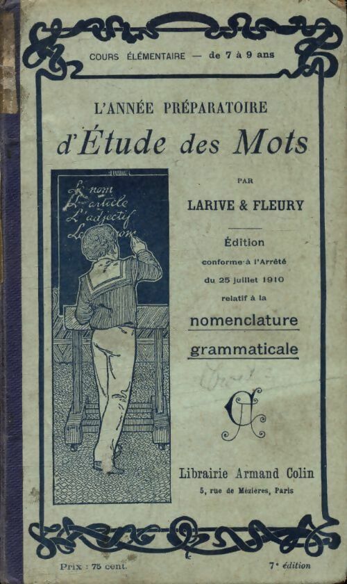 Livrenpoche : L?année préparatoire d?étude des mots  - Larive - Livre