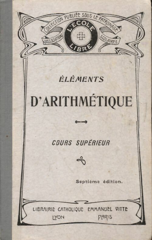 Livrenpoche : Éléments d'arithmétique - Collectif - Livre