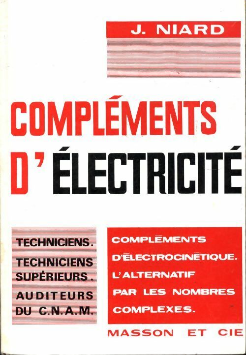 Livrenpoche : Compléments d'électricité - J. Niard - Livre