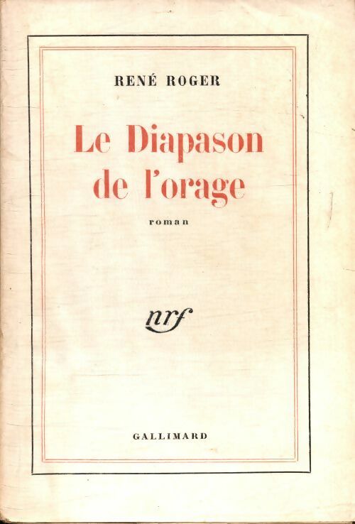 Livrenpoche : Le diapason de l'orage - René Roger - Livre