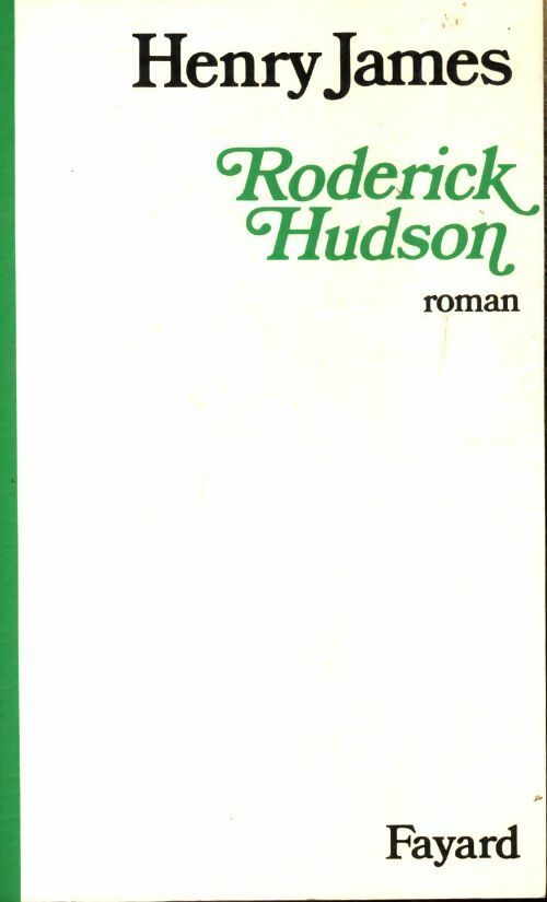 Livrenpoche : Roderick Hudson - Henry James - Livre