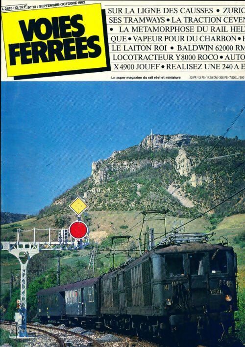 Livrenpoche : Voies ferrées n°13 : Sur la ligne des Causses / Zurich et ses tramways / ... - Collectif - Livre
