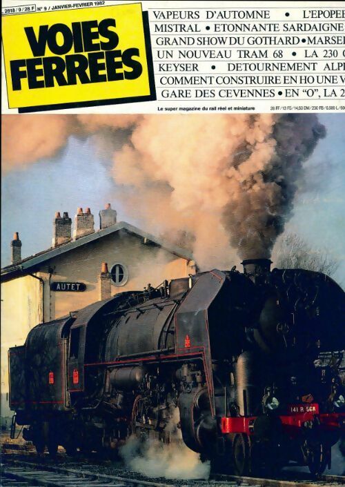 Livrenpoche : Voies ferrées n°9 : Vapeurs d'automne / L'épopée du mistral / ... - Collectif - Livre