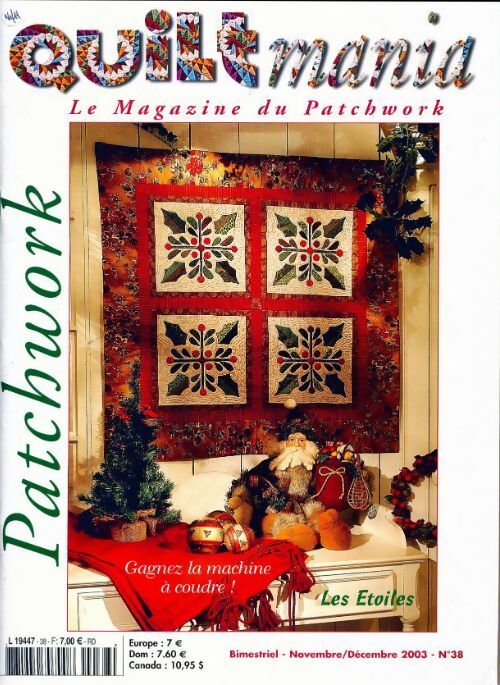 Livrenpoche : Quiltmania n°38 : Les étoiles - Collectif - Livre