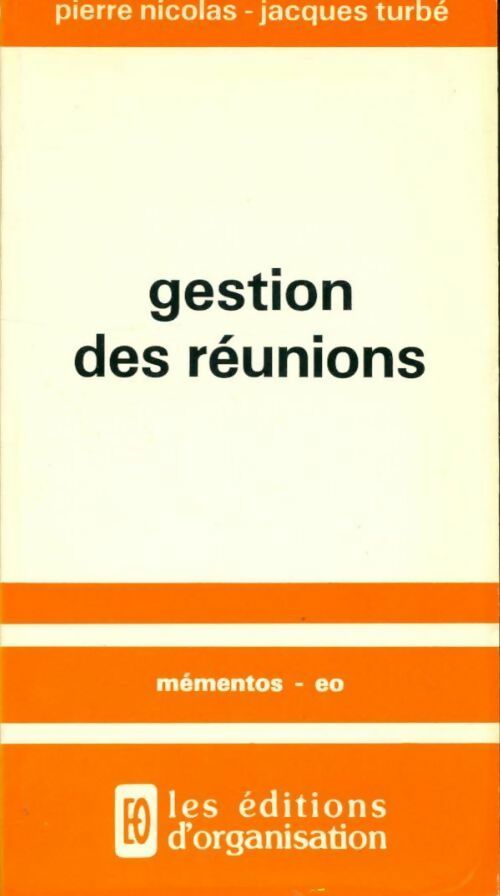 Livrenpoche : Gestion des réunions - Pierre Nicolas - Livre