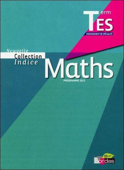 Livrenpoche : Maths Terminales ES 2012 - Sébastien Cante - Livre