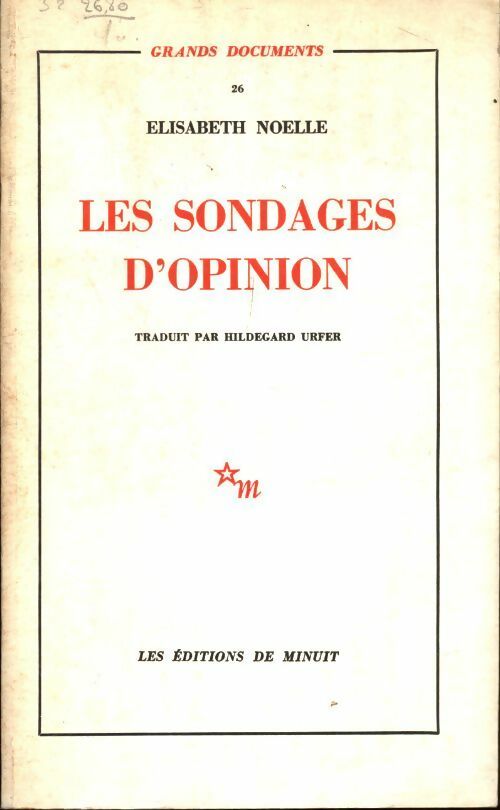 Livrenpoche : Les sondages d'opinion - Elisabeth Noelle - Livre
