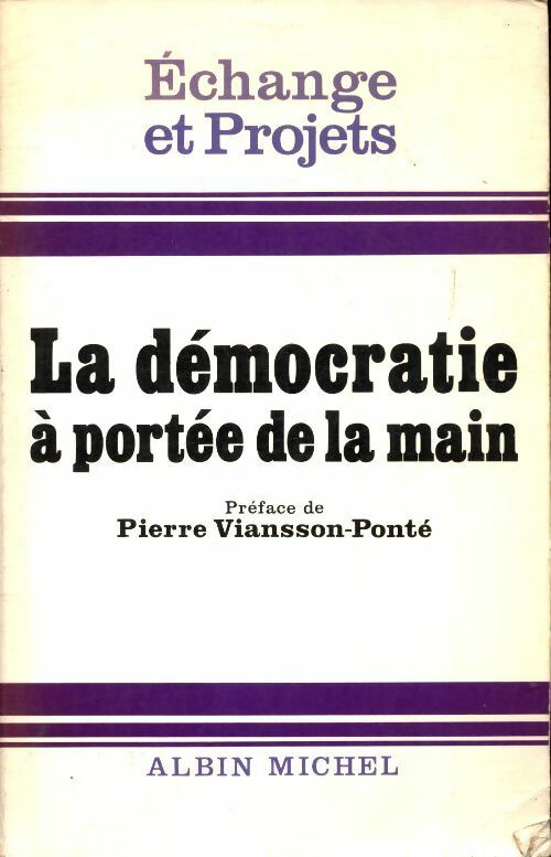 Livrenpoche : La démocratie à portée de la main - Collectif - Livre