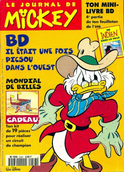 Le journal de Mickey n°2248 : Il était une fois Picsou dans l'ouest - Collectif -  Le journal de Mickey - Livre