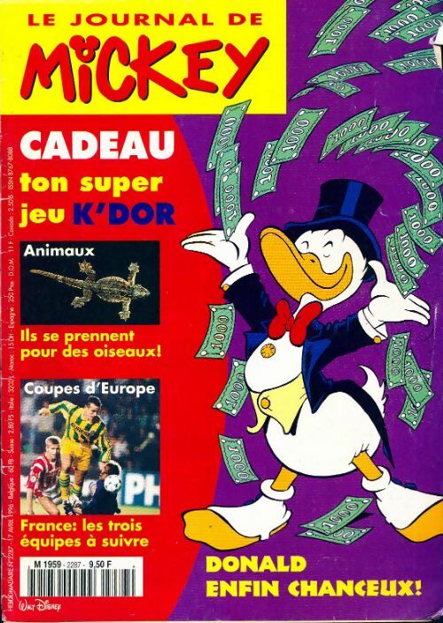 Le journal de Mickey n°2287 : Donald enfin chanceux ! - Collectif -  Le journal de Mickey - Livre