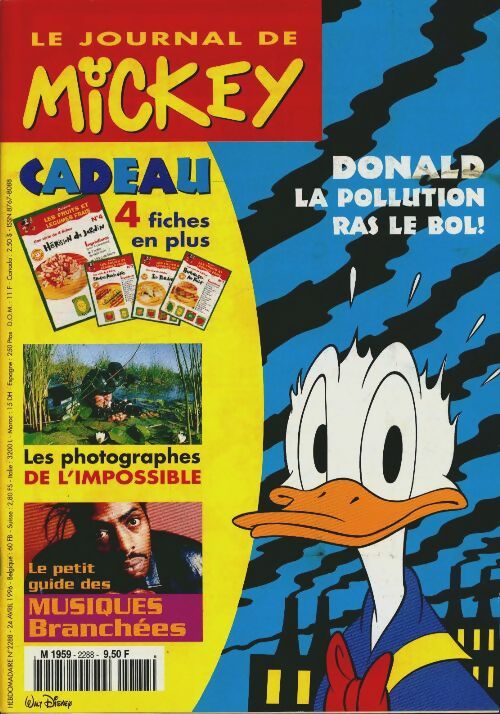 Livrenpoche : Le journal de Mickey n°2288 : Donald, la pollution ras le bol ! - Collectif - Livre