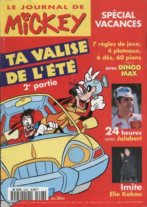 Livrenpoche : Le journal de Mickey n°2298 : ta valise de l'été - Collectif - Livre